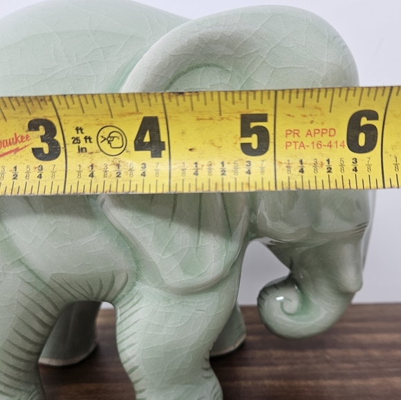 Novica Ceramic green Elephant - Picture 6 of 7